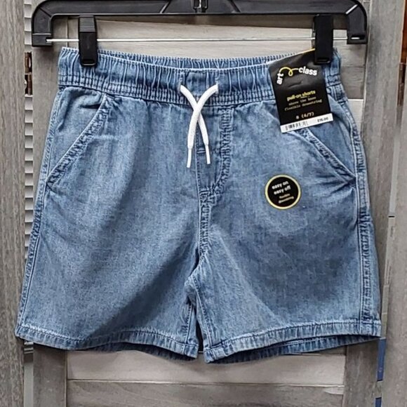 Boys' Relaxed Pull-on 'Above the Knee’ Jean Shorts | Art Class | M (8) - Picture 1 of 10